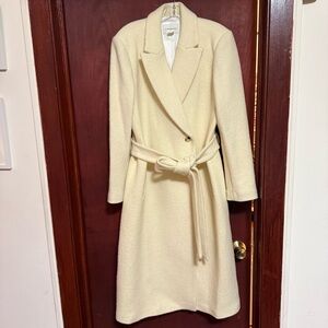 Club Monaco Cream Trench Coat